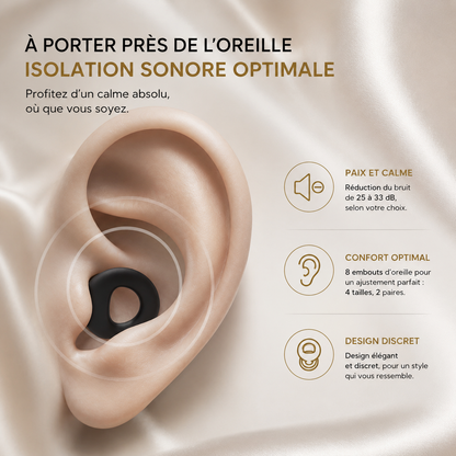 Bouchons d'Oreilles Premium en Silicone