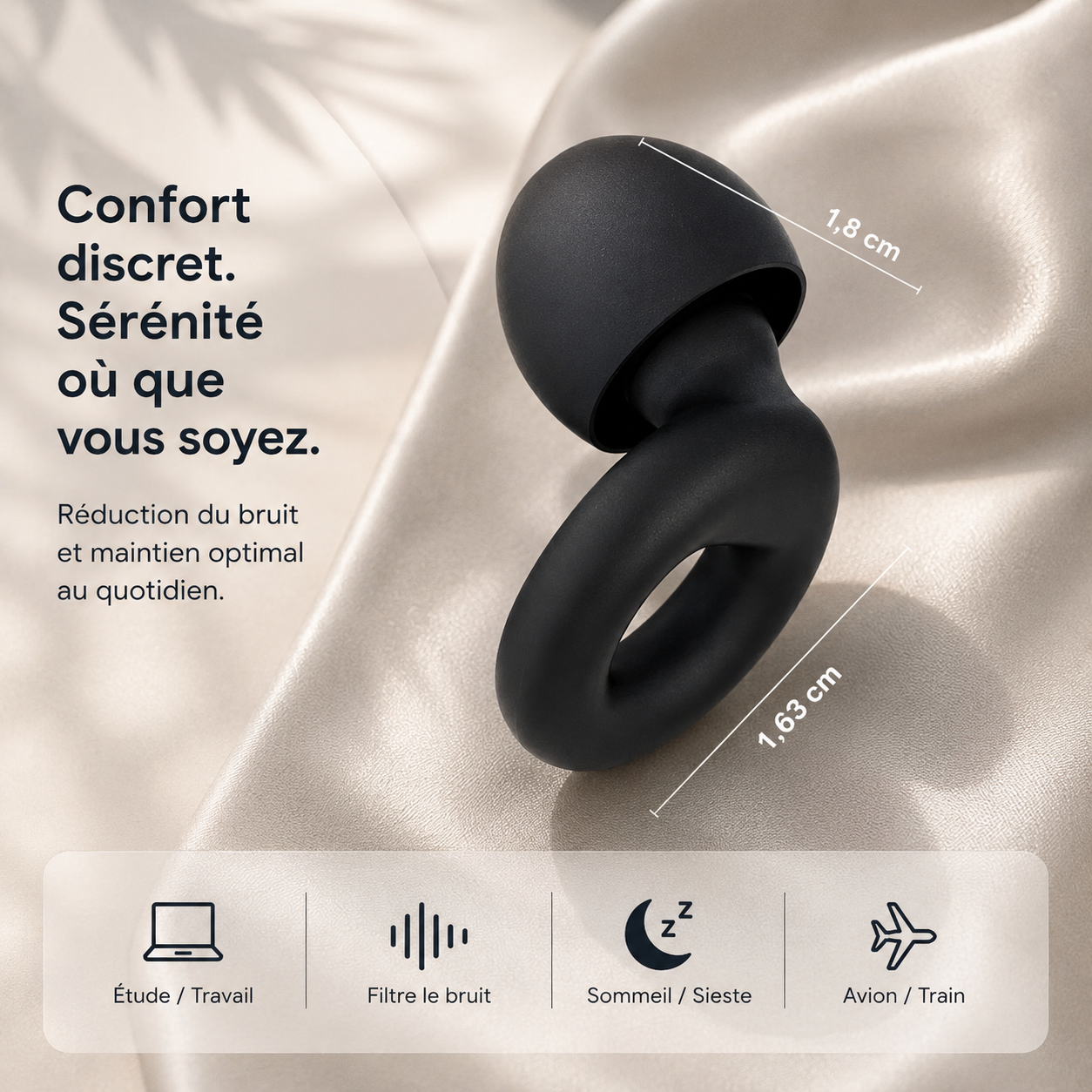 Bouchons d'Oreilles Premium en Silicone